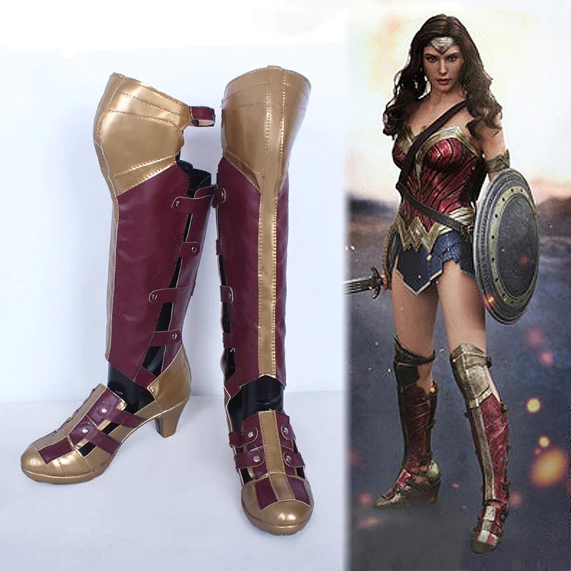 Wonder Movie  Woman Diana Princess Cosplay Boots Halloween Cosplay Shoes
