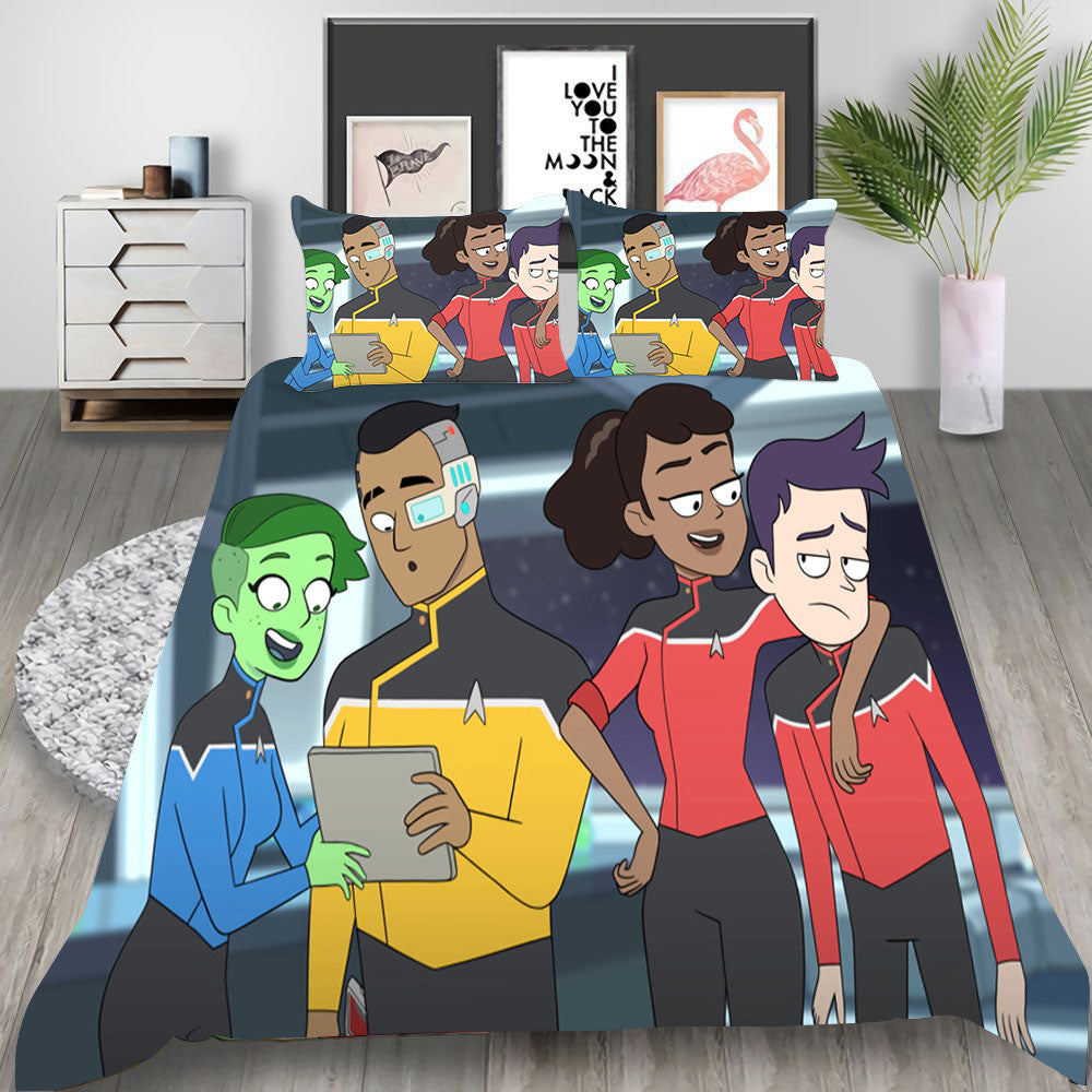 Star Trek  Discovery Cosplay Bedding Set Duvet Cover Pillowcases Halloween Home Decor