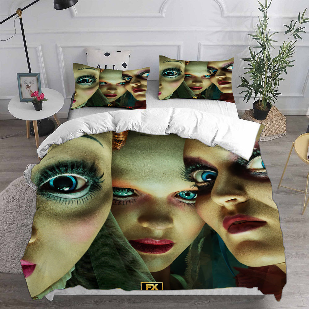 American Horror Story Cosplay Bedding Set Duvet Cover Pillowcases Halloween Home Decor