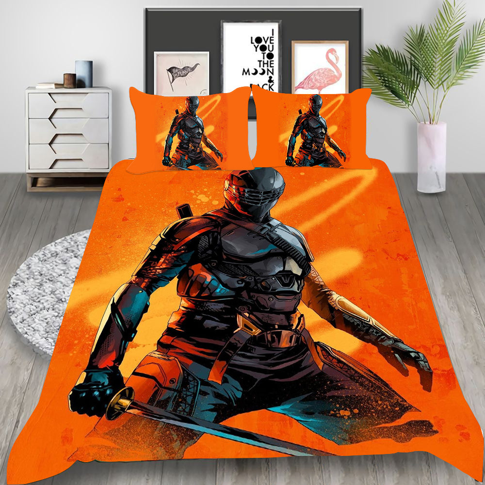 Snake Eyes G.I. Joe Origins Cosplay Bedding Set Duvet Cover Pillowcases Halloween Home Decor