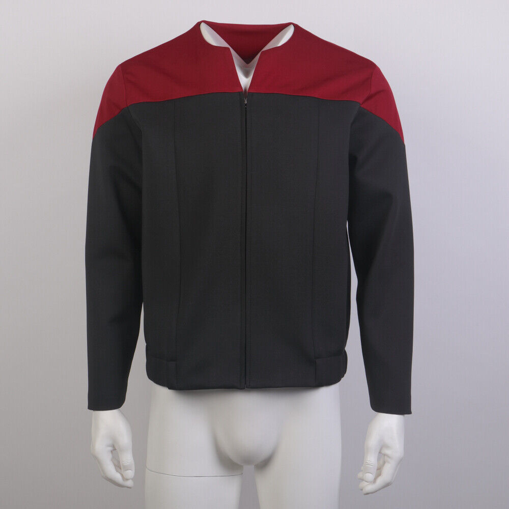 Star Trek Deep Space Nine Commander Gold Blue Uniform Voyager Starfleet Jacket Costume
