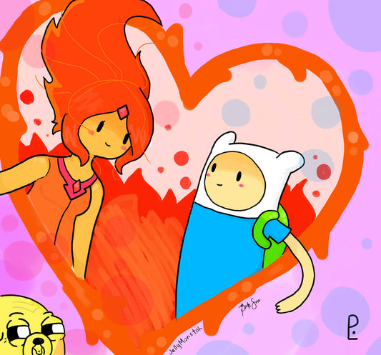 adventure time finn and fire princess