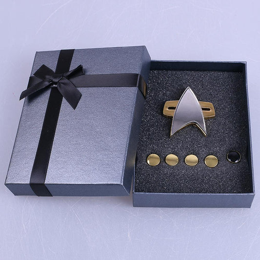 Star Trek  Cosicon Voyager Communicator Badge PinPip 6pcs Set