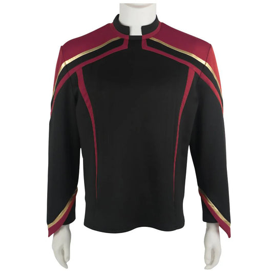 Star Trek  Admiral JL Picard Red Gold Stripe