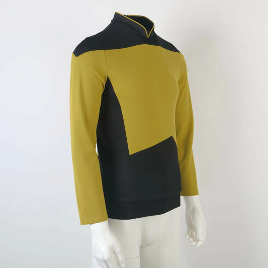 Star Trek  The Next Generation TNG Picard Cosplay Uniform Top Shirt