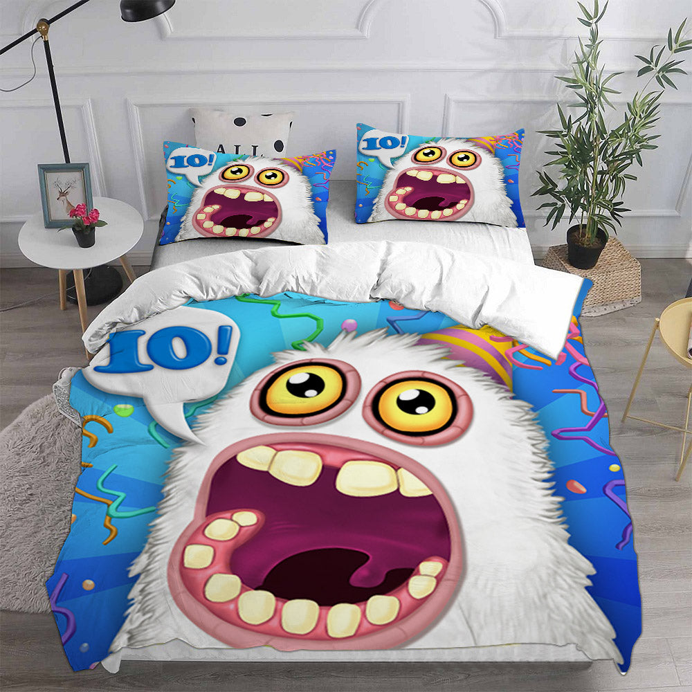 My Singing Monsters Cosplay Bedding Set Duvet Cover Pillowcases Halloween Home Decor