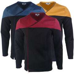 Star Trek  Picard 3 Command Red Uniform Cosplay Starfleet Gold Blue Top Shirts Costume