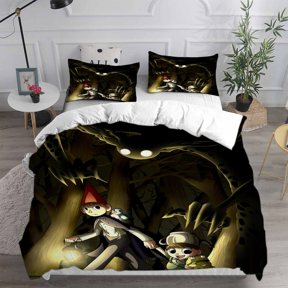 Over the Garden Wall Cosplay Bedding Set Duvet Cover Pillowcases Halloween Home Decor