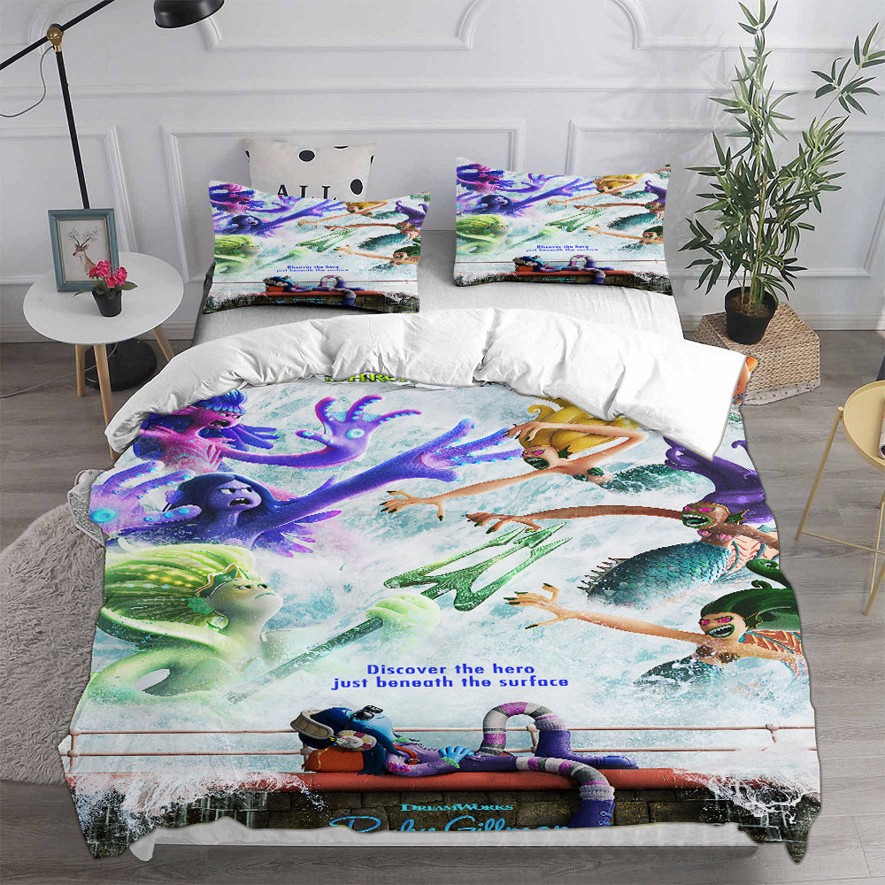 Ruby Gillman Teenage Kraken Cosplay Bedding Set Duvet Cover Pillowcases Halloween Home Decor