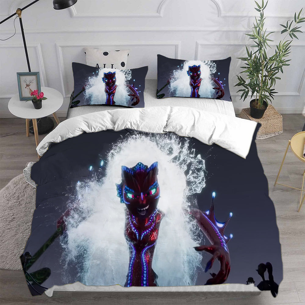 Ruby Gillman Teenage Kraken Cosplay Bedding Set Duvet Cover Pillowcases Halloween Home Decor