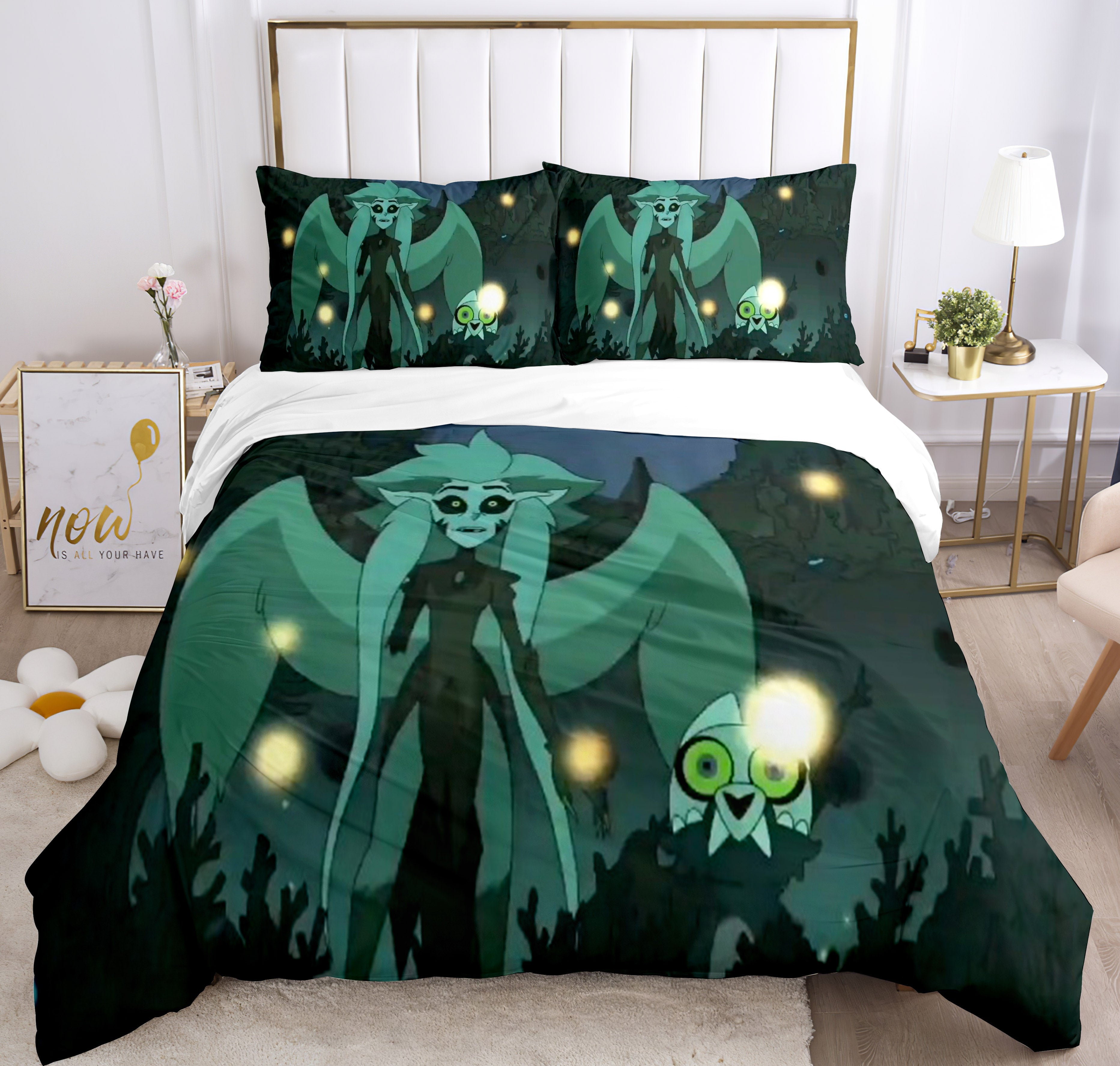 The Owl House Cosplay Bedding Set Duvet Cover Pillowcases Halloween Home Decor