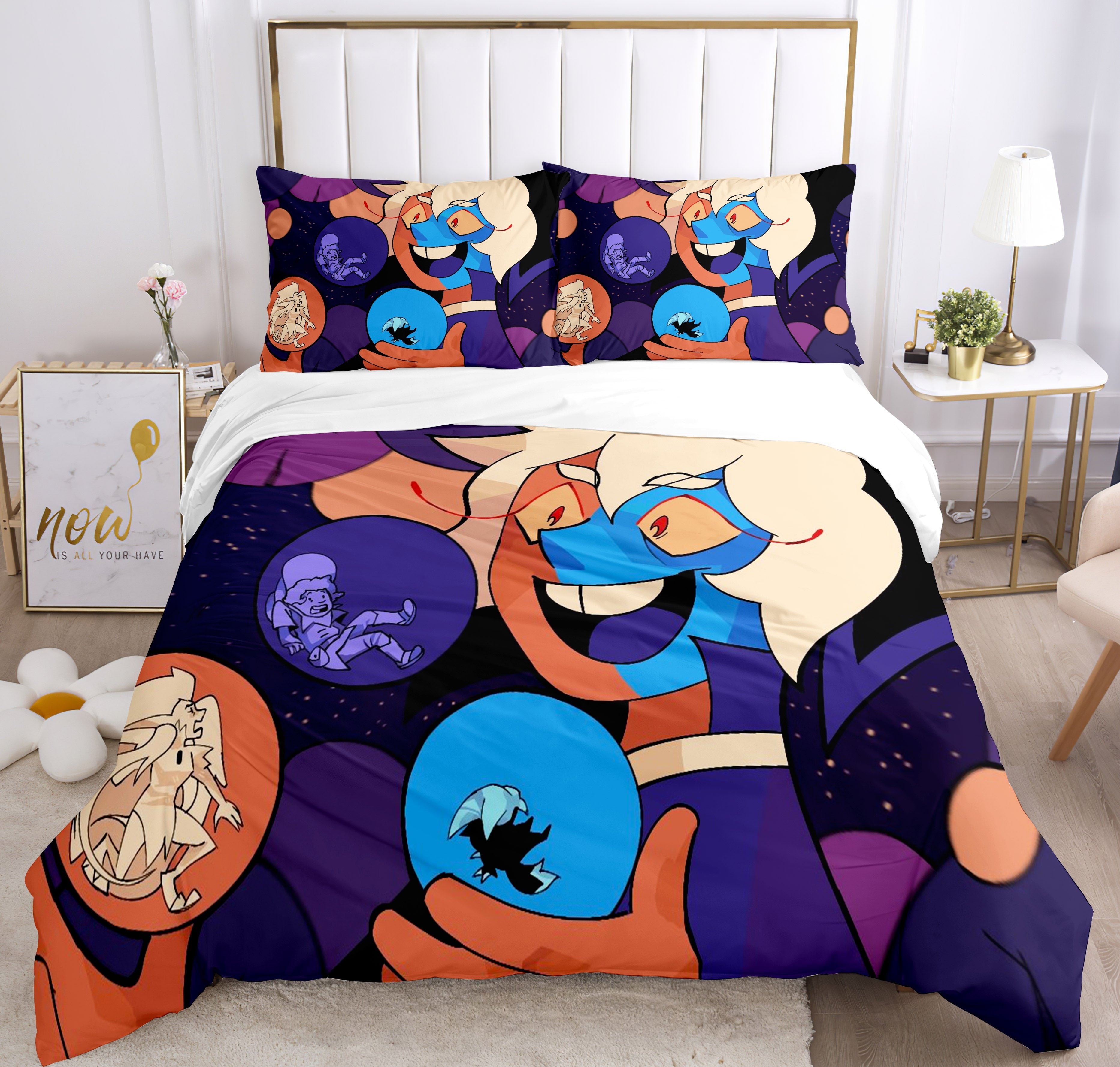 The Owl House Cosplay Bedding Set Duvet Cover Pillowcases Halloween Home Decor