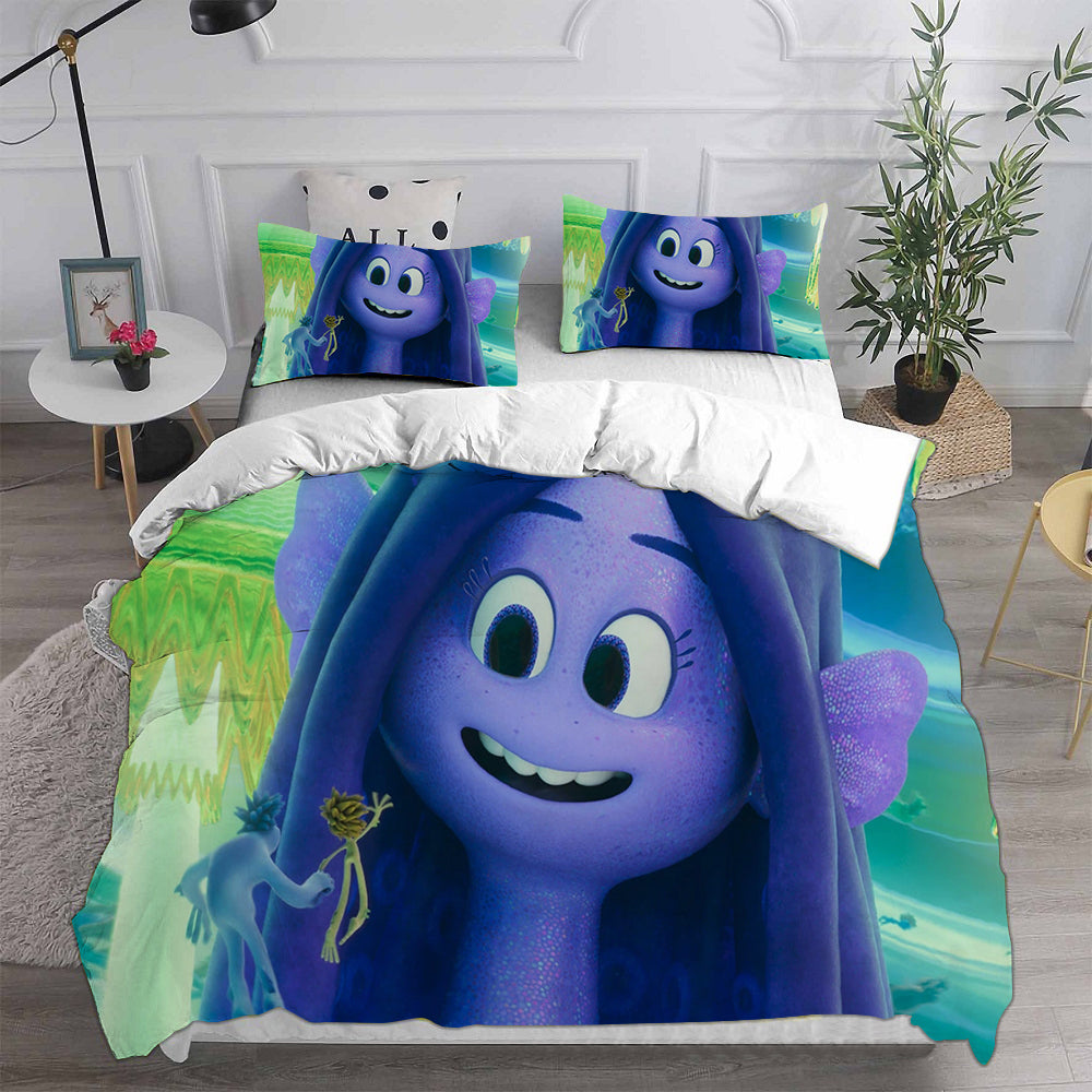 Ruby Gillman Teenage Kraken Cosplay Bedding Set Duvet Cover Pillowcases Halloween Home Decor