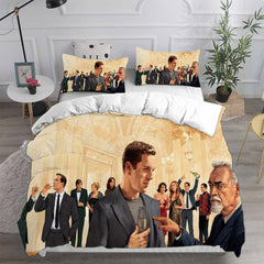 Succession Season Cosplay Bedding Set Duvet Cover Pillowcases Halloween Home Decor