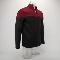 Cosicon Star Trek Picard Startfleet Uniform New Engineering Red Top Shirts Halloween Cosplay Costume