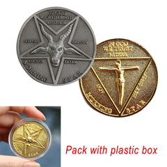 Lucifer Pentecostal Coin Silver Gold Coin High Quality Cosplay Accessories