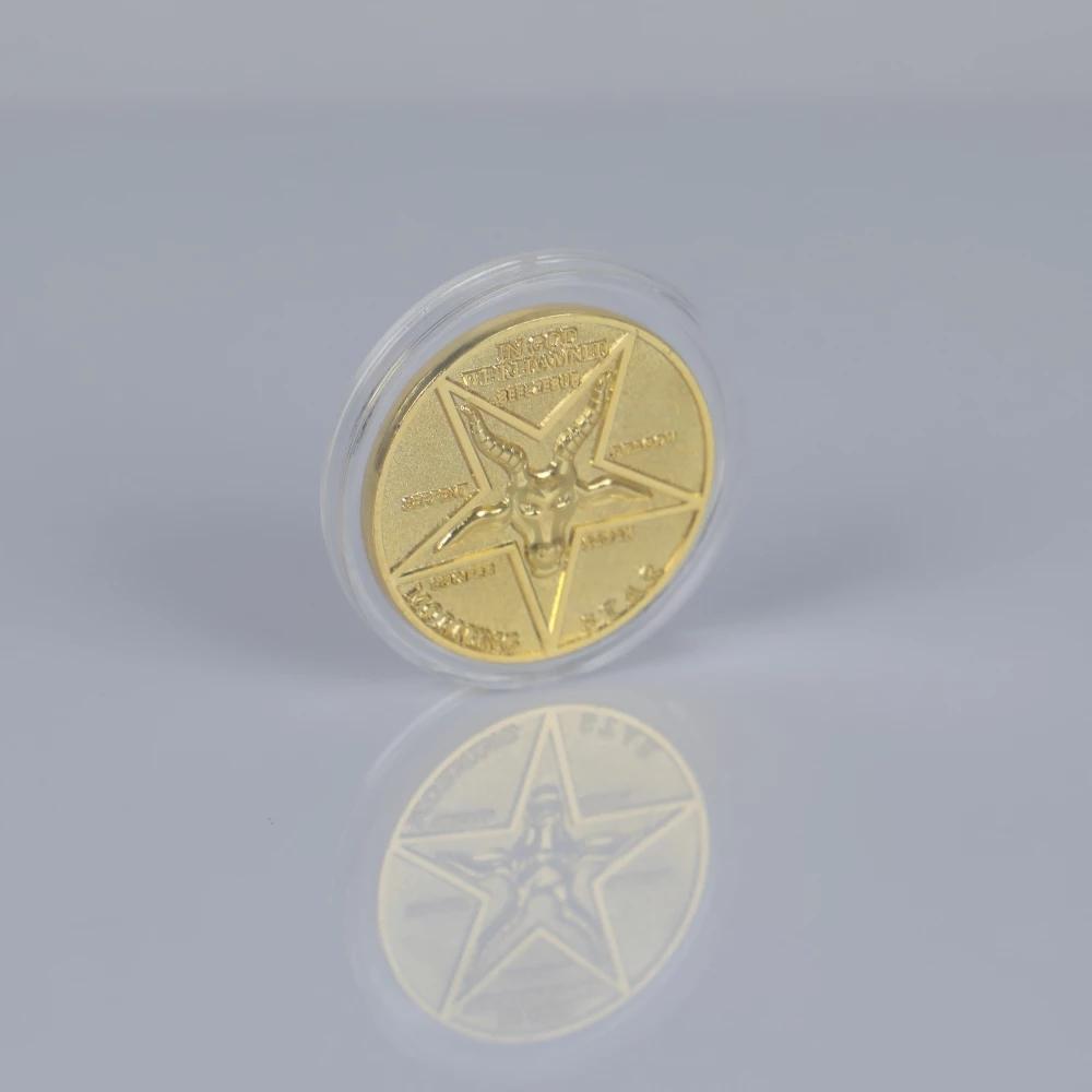 Lucifer Pentecostal Coin Silver Gold Coin High Quality Cosplay Accessories