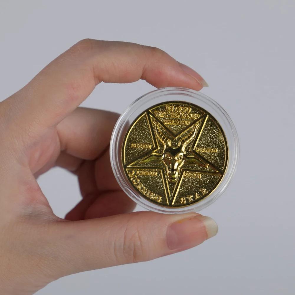 Lucifer Pentecostal Coin Silver Gold Coin High Quality Cosplay Accessories