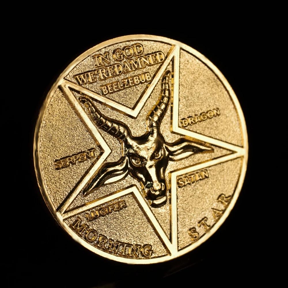 Lucifer Pentecostal Coin Silver Gold Coin High Quality Cosplay Accessories