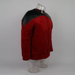 Star Trek  Cosicon The Next Generation TNG Captain Picard Duty Uniform Jacket TNG Red Costume Halloween Cosplay Costume