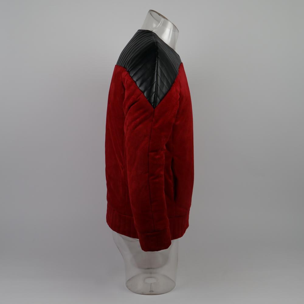 Star Trek  Cosicon The Next Generation TNG Captain Picard Duty Uniform Jacket TNG Red Costume Halloween Cosplay Costume