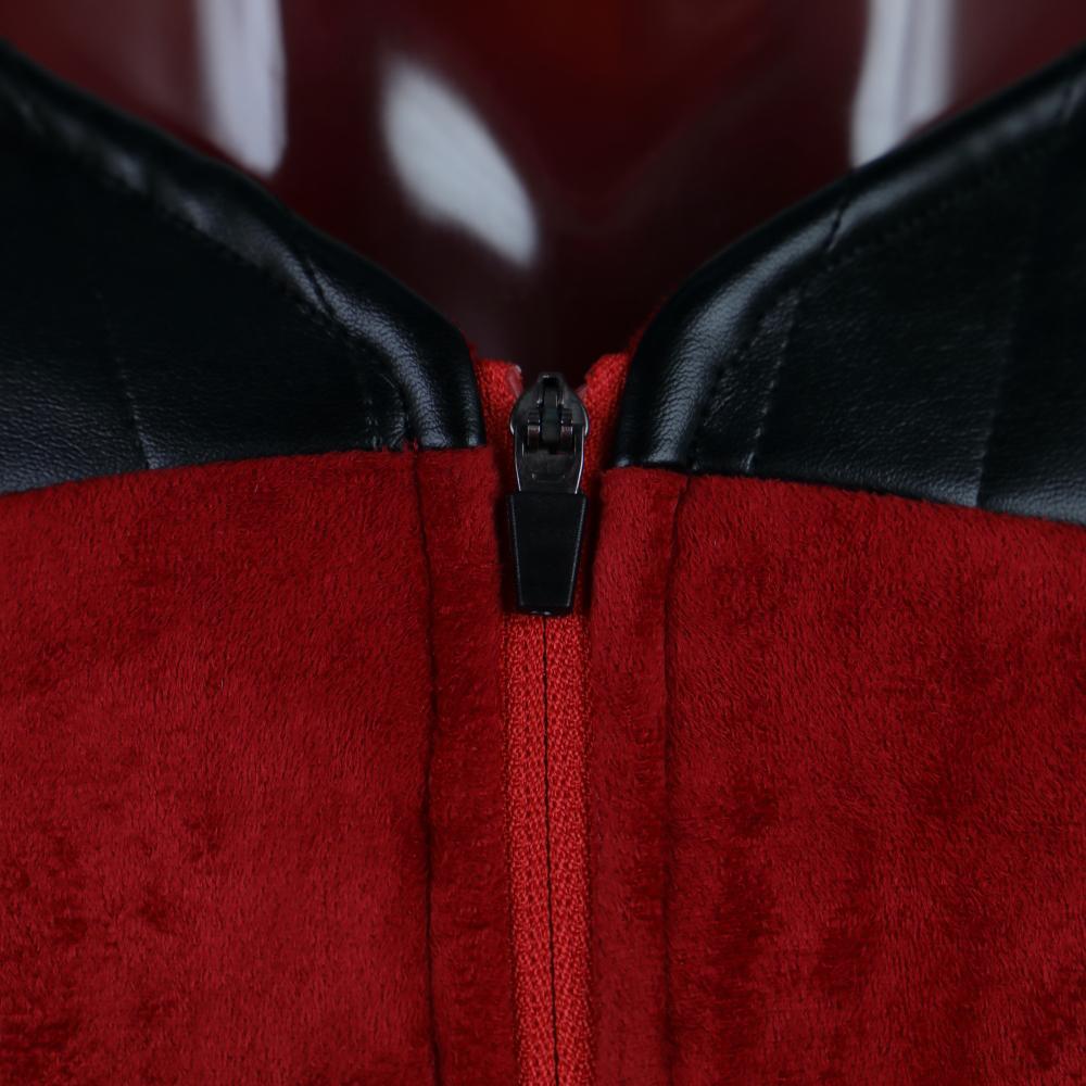 Star Trek  Cosicon The Next Generation TNG Captain Picard Duty Uniform Jacket TNG Red Costume Halloween Cosplay Costume