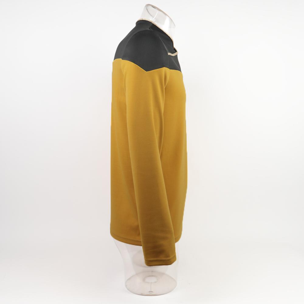 Star Trek  Cosicon TNG Captain Picard Red Uniform Top Jacket Voyager DS9 Yellow Cosplay Costumes Halloween Party Prop