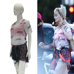 Birds of Prey Harley Quinn Suicide Squad Cosplay Costumes Vest Short Pants T-Shirt Woman Halloween Costume Party Prop