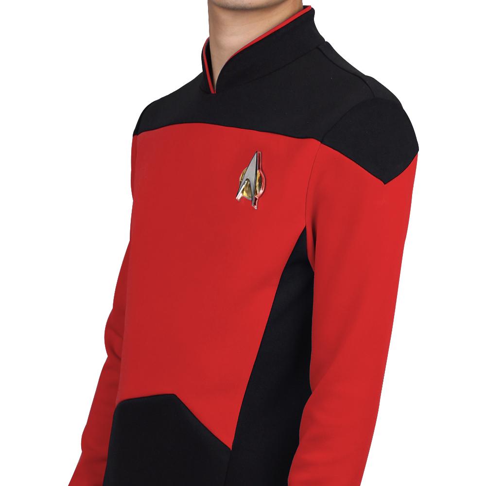 Star Trek  TNG The Next Generation  Uniform Shirt Halloween Cosplay Costume