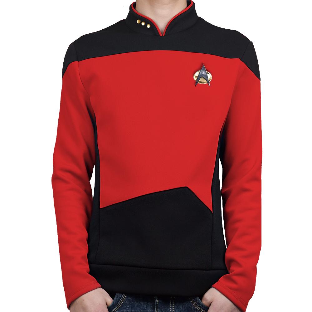 Star Trek  TNG The Next Generation  Uniform Shirt Halloween Cosplay Costume