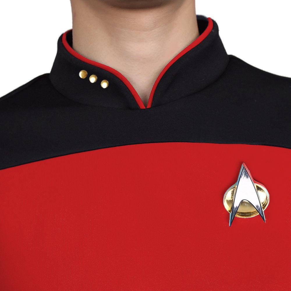 Star Trek  TNG The Next Generation  Uniform Shirt Halloween Cosplay Costume