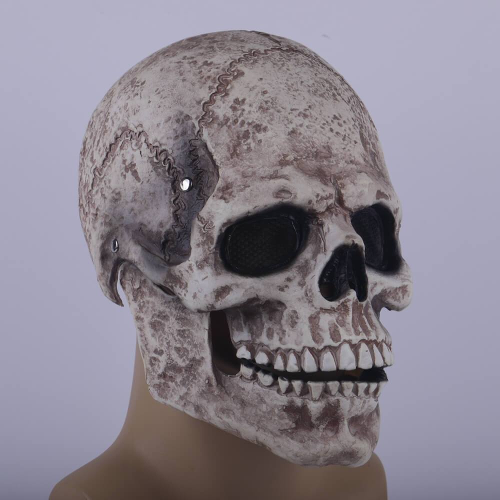 Halloween Horrible Mask Skull Skeleton Cosplay Latex Helmet