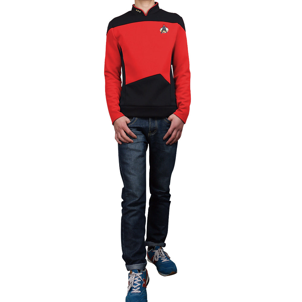 Star Trek  TNG The Next Generation Shirt Uniform For Men Coat Halloween Cosplay Costume