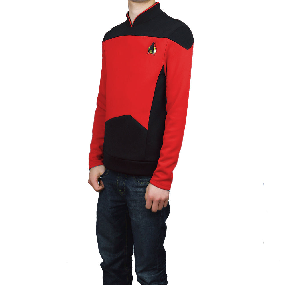 Star Trek  TNG The Next Generation Shirt Uniform For Men Coat Halloween Cosplay Costume