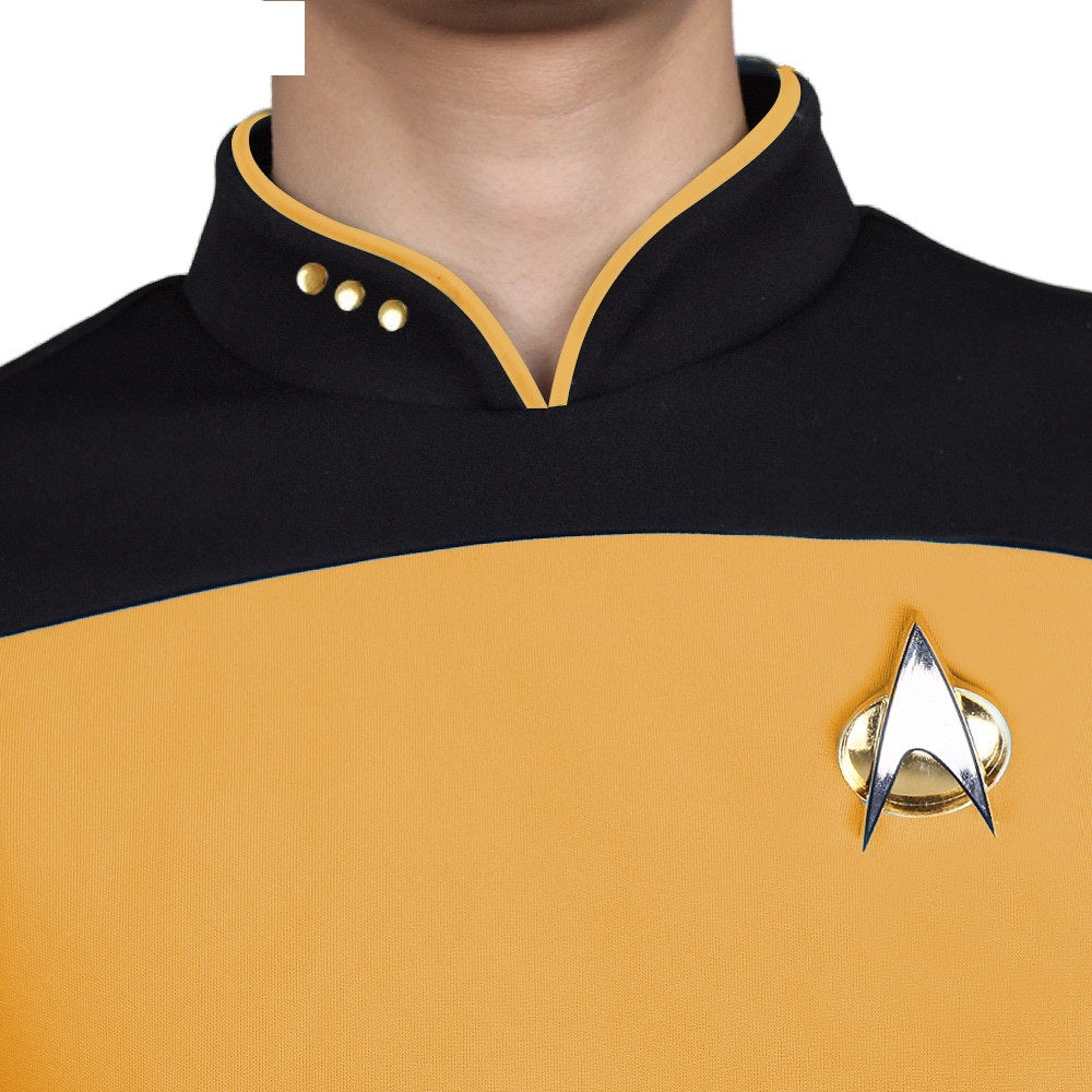 Star Trek  TNG The Next Generation Shirt Uniform For Men Coat Halloween Cosplay Costume