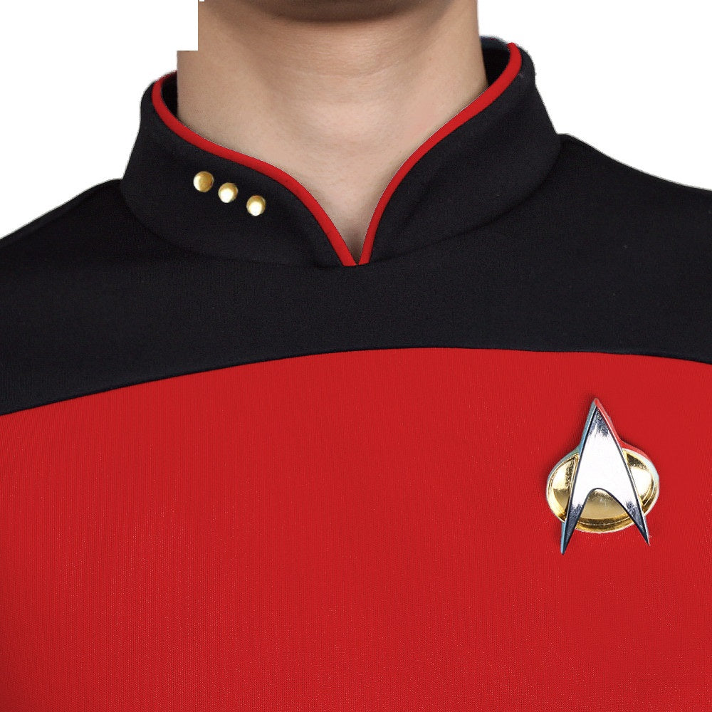 Star Trek  TNG The Next Generation Shirt Uniform For Men Coat Halloween Cosplay Costume