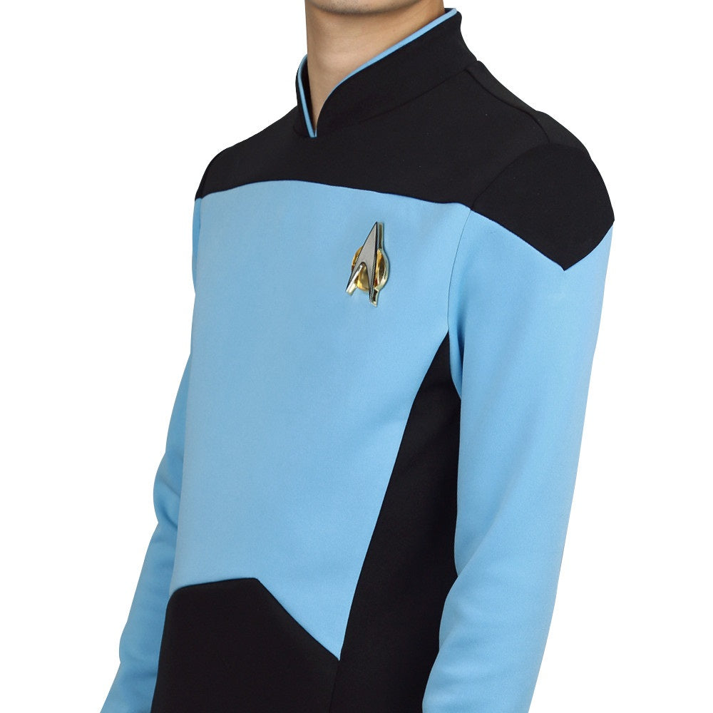 Star Trek  TNG The Next Generation Shirt Uniform For Men Coat Halloween Cosplay Costume