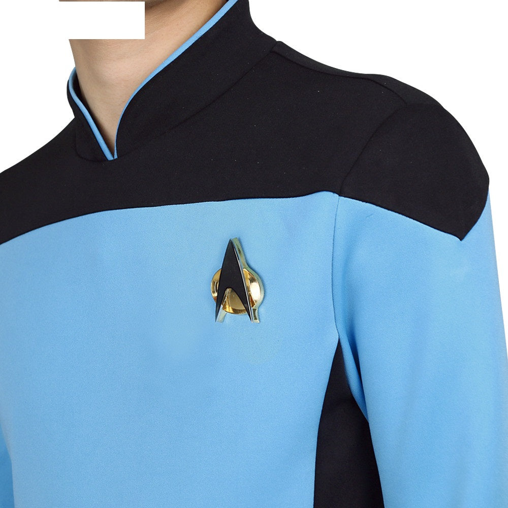 Star Trek  TNG The Next Generation Shirt Uniform For Men Coat Halloween Cosplay Costume