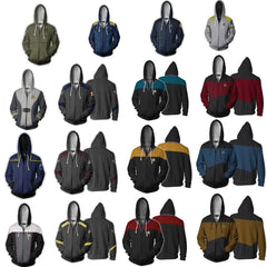 Star Trek Hoodie Sweater 3D Sweatshirt Cosplay Costume