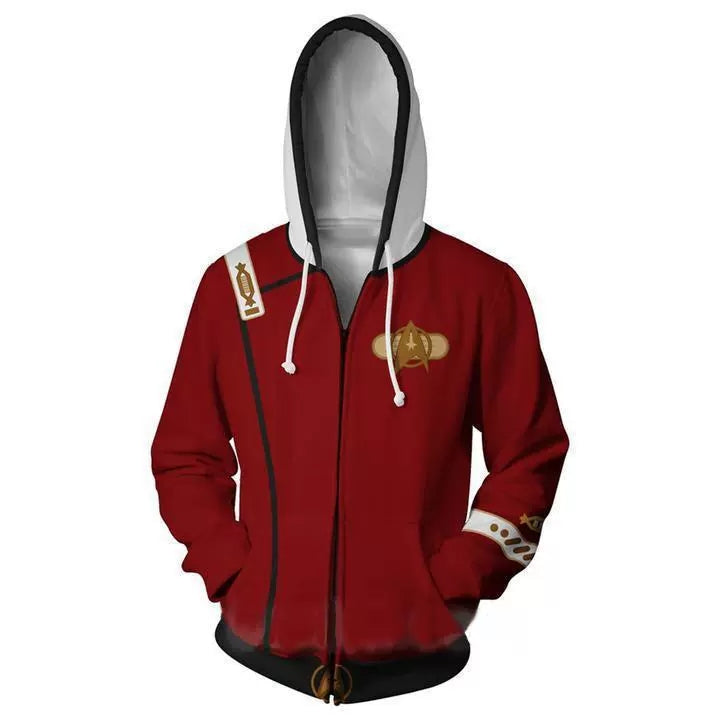 Star Trek Hoodie Sweater 3D Sweatshirt Cosplay Costume