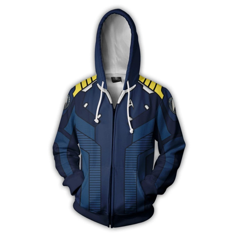 Star Trek Hoodie Sweater 3D Sweatshirt Cosplay Costume