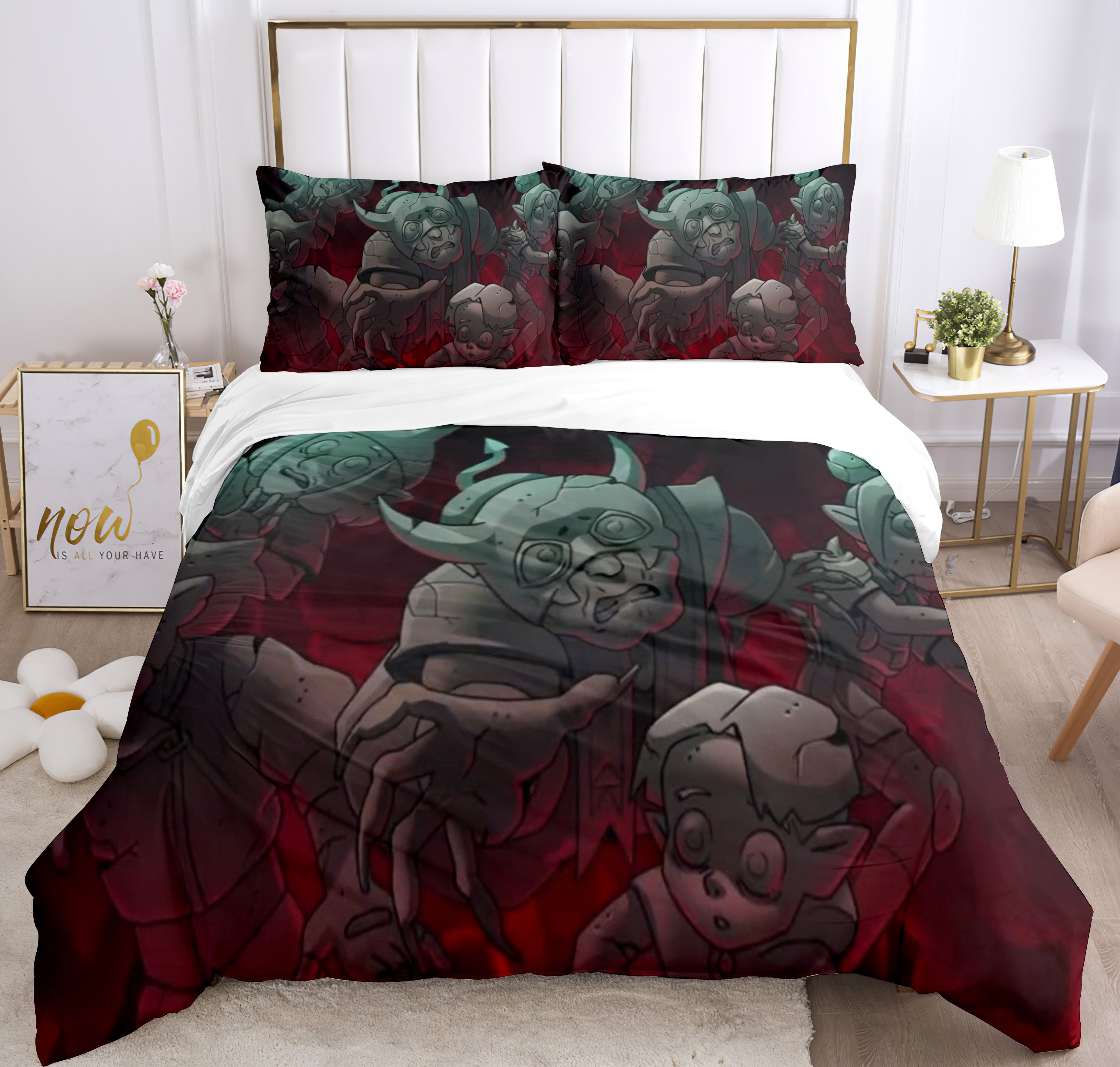 The Owl House Cosplay Bedding Set Duvet Cover Pillowcases Halloween Home Decor