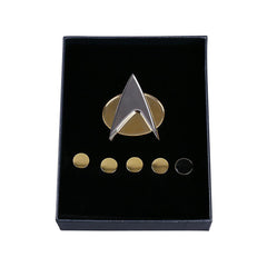 Star Trek TNG The Next Generation Metal Badges Pin&Rank Pip/Pips 6pcs Set Cosplay Prop