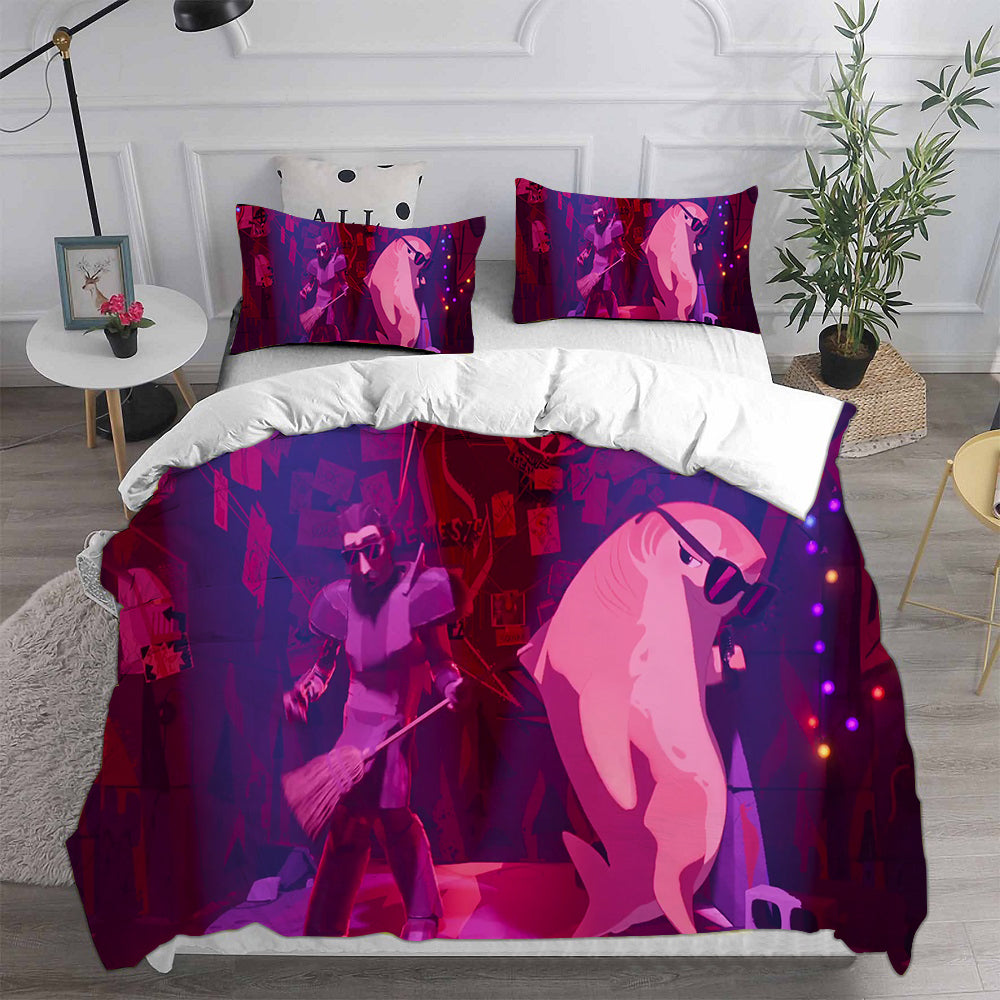 Nimona Cosplay Bedding Set Duvet Cover Pillowcases Halloween Home Decor