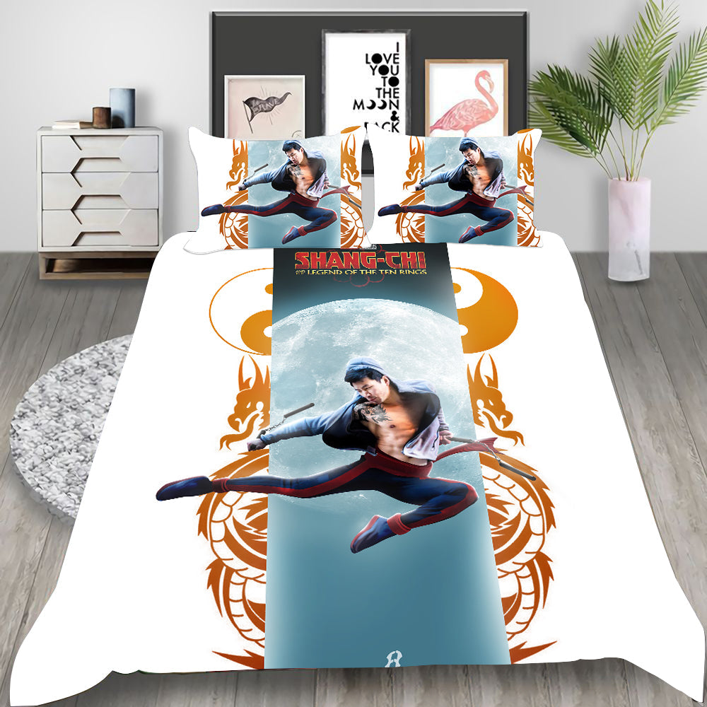 Shang-Chi Cosplay Bedding Set Duvet Cover Pillowcases Halloween Home Decor