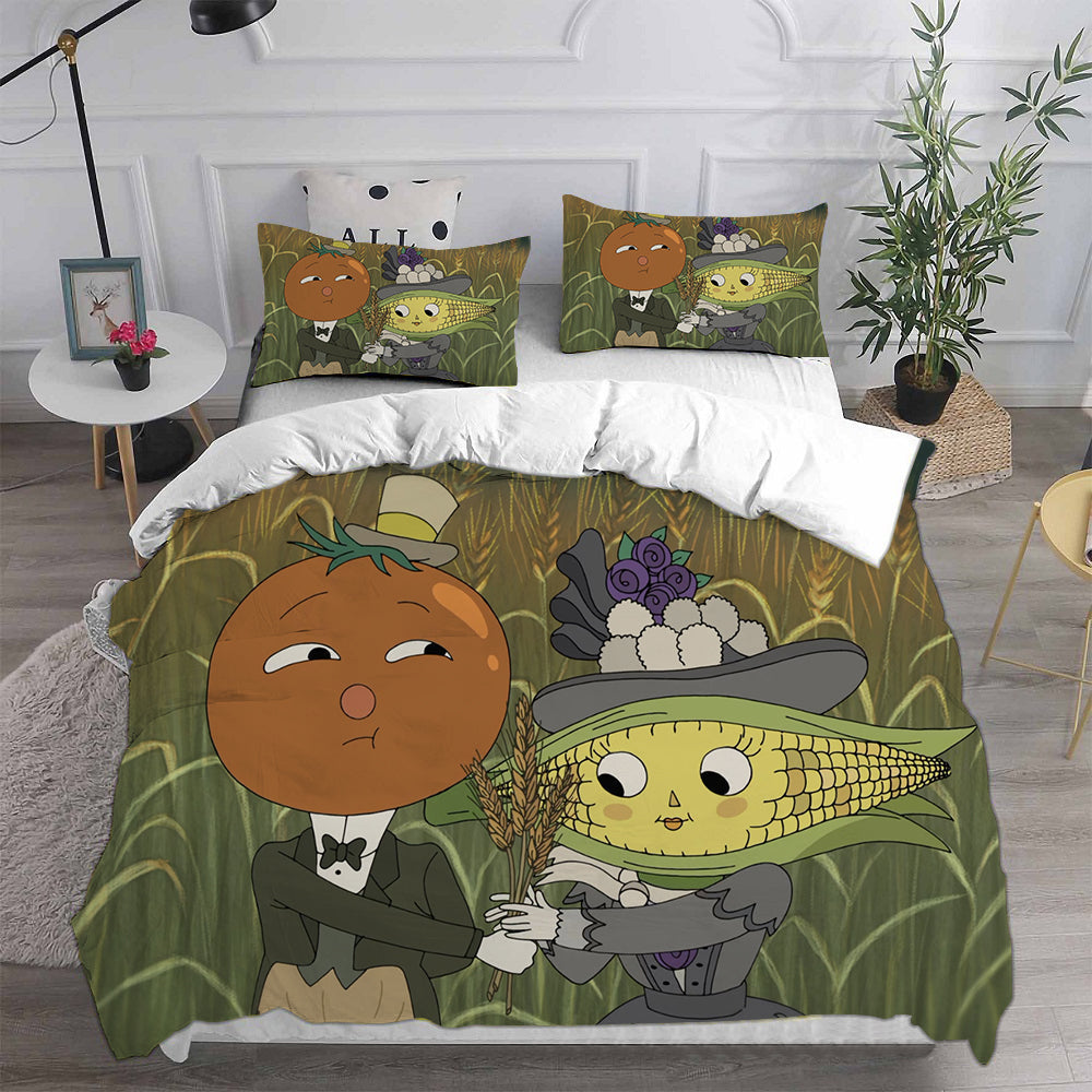 Over the Garden Wall Cosplay Bedding Set Duvet Cover Pillowcases Halloween Home Decor