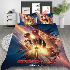 Spider-Man No Way Home Cosplay Bedding Set Duvet Cover Pillowcases Halloween Home Decor