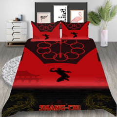 Shang-Chi Cosplay Bedding Set Duvet Cover Pillowcases Halloween Home Decor