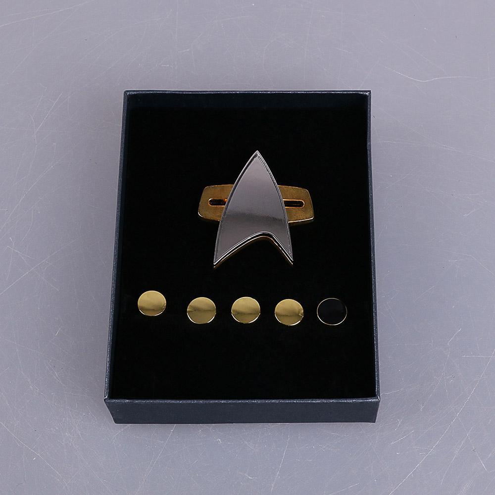 Star Trek  Cosicon Voyager Communicator Badge PinPip 6pcs Set Cosplay Prop