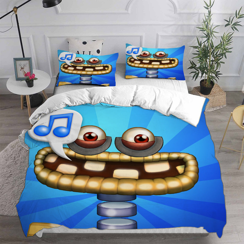 My Singing Monsters Cosplay Bedding Set Duvet Cover Pillowcases Halloween Home Decor